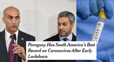 MEDIO INTERNACIONAL DESTACA CONTROL DEL CORONAVIRUS EN PARAGUAY