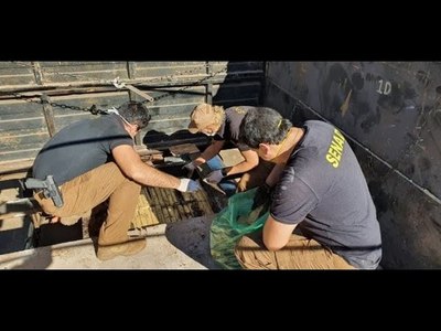 INCAUTAN CAMIÓN QUE TRANSPORTABA MARIHUANA AL BRASIL