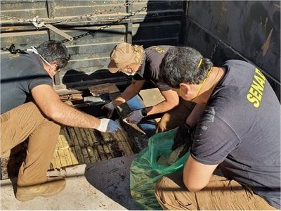 Cae camión con cerca de 600 kilos de marihuana que iba a Brasil