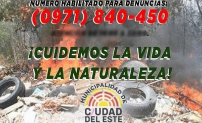 Instan a denunciar a quienes queman basura ante la comuna esteña