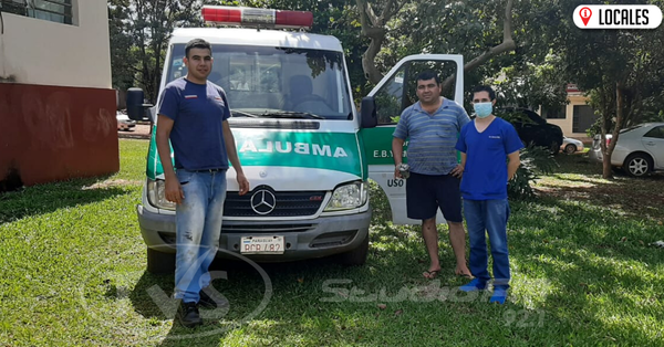 En Mayor Otaño: Hermanos repararon una ambulancia para vacunaciones