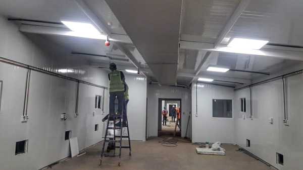Avanzan trabajos en los hospitales de contingencia a días de la inauguración