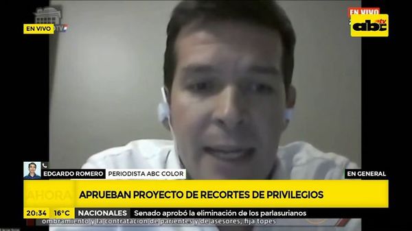 Aprueban proyecto de recorte de privilegios - ABC Noticias - ABC Color