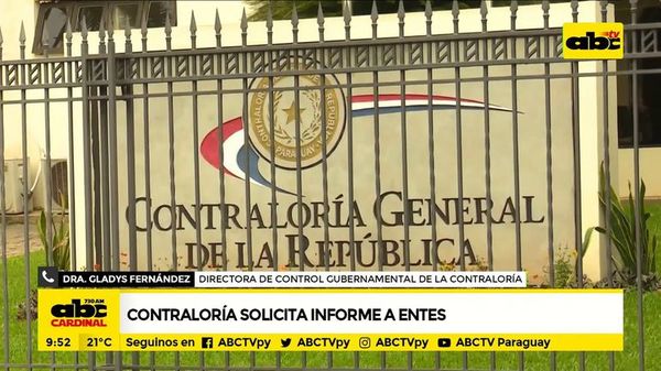 Contraloría solicita informes a entes - ABC Noticias - ABC Color