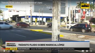 Circulan como si nada sobre avenida Mariscal López - Nacionales - ABC Color
