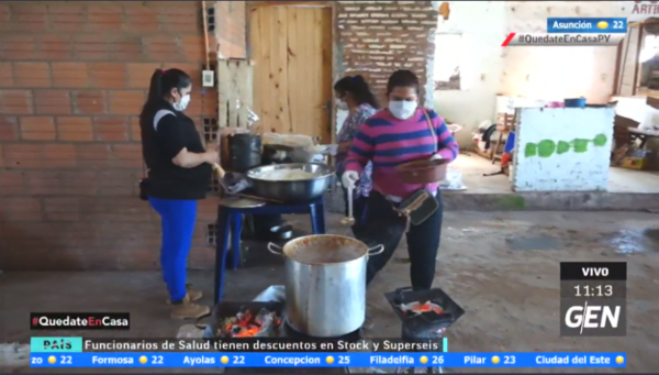 HOY / Yaguarón: Vendedores del mercado organizan olla popular para 200 familias