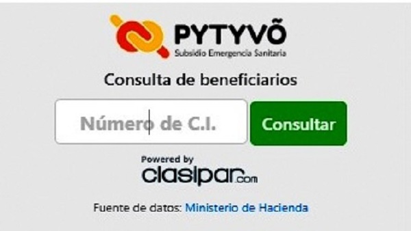 ▶ Pytyvo 2.0: Verificar Pagos y Lista de Beneficiarios