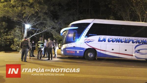OBREROS LLEGARON DESDE LOMA PLATA A ENCARNACIÓN SERÁN SOMETIDOS A CONTROL.
