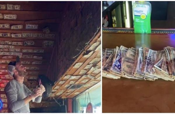 Un bar sacó los 'billetes de la suerte' dejados por sus clientes para pagarle a sus empleados - SNT