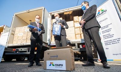 Entregan a Salud segunda partida de insumos de protección biológica adquiridos por Itaipú
