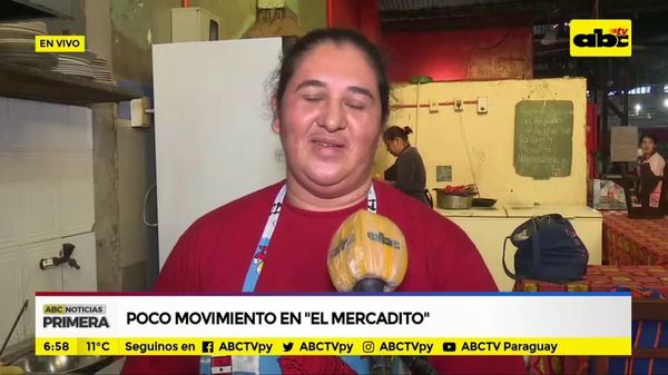 Poco movimiento en “El Mercadito” - ABC Noticias - ABC Color