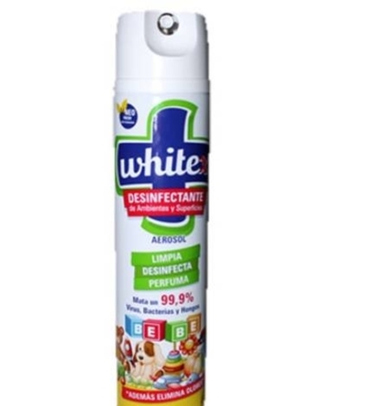 HOY / Aclaración sobre el desinfectante de ambientes y superficie en aerosol Whitex