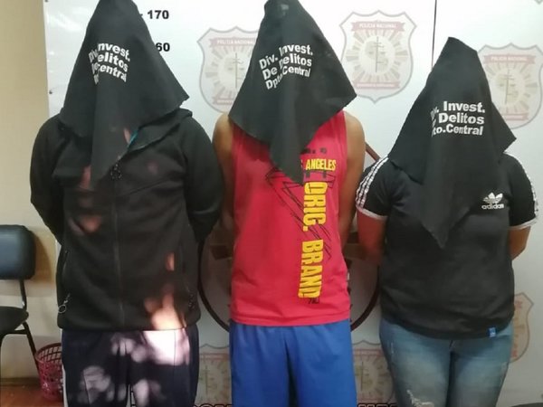 Tres personas detenidas por asalto a supermercado en Luque