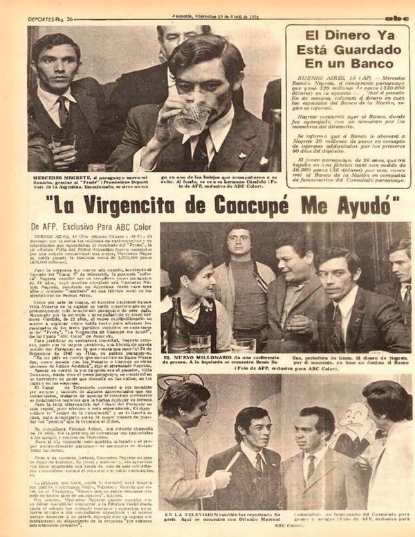 Negrete reventó el Prode - Deportes - ABC Color