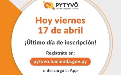 Último día de inscripción en Pytyvõ