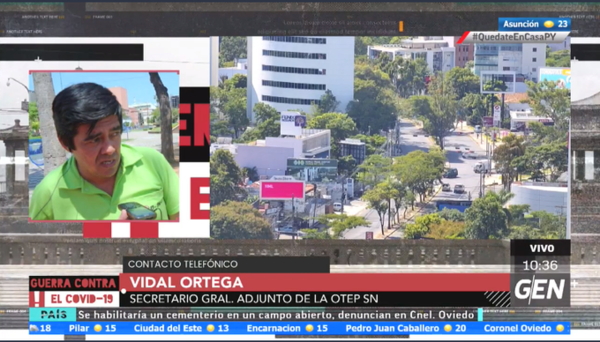 HOY / Vidal Ortega, Secretario General de la OTEP, sobre planteo del Ministro Petta, de suspender las clases presenciales por todo el año