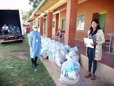 LLEGARON 16 TONELADAS DE ALIMENTO DEL PROGRAMA ABRAZO. 