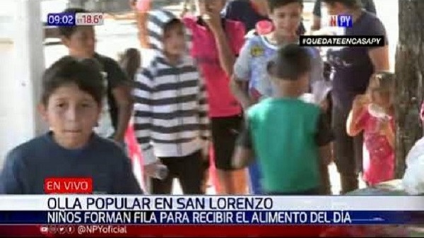 Desgarrador: Niños sobreviven con cocido negro y galleta en San Lorenzo [VIDEO]