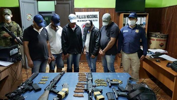 Capturan a supuestos sicarios de Samura e incautan armas de grueso calibre