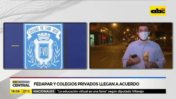 Fedepar y colegios privados llegan a acuerdo - ABC Noticias - ABC Color