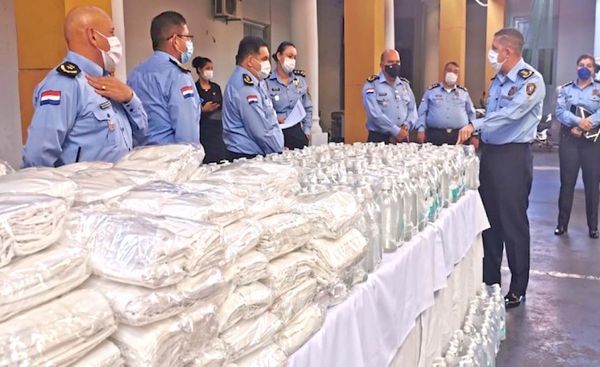 La Policía recibe 20.000 tapabocas