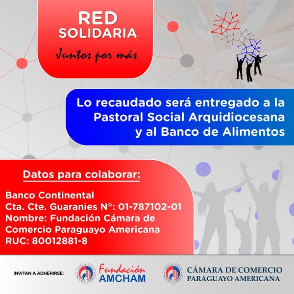 Lanzan la campaña “Red Solidaria: ¡Juntos por más!”