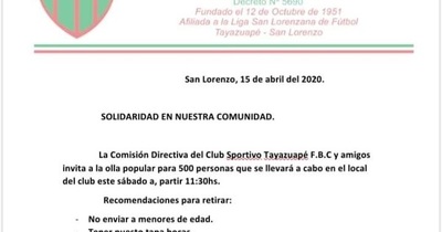 Solidaridad en Tayazuape