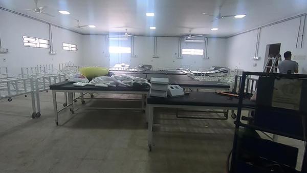 OBRAS EN EL HOSPITAL DE ENCARNACIÓN AVANZAN A BUEN RITMO