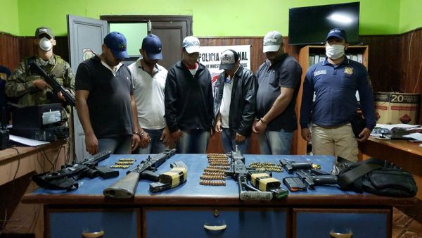Imputan a detenidos en Yby Yaú por delitos relacionados al crimen organizado
