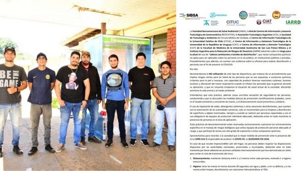 Mala noticia para los jóvenes voluntarios, recomiendan la no utilización de aspersores automatizados en humanos - Digital Misiones