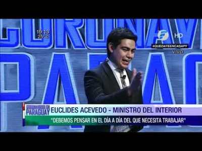 Euclides Acevedo estima 8 semanas más de cuarentena