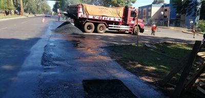 Prosiguen trabajos de bacheo en CDE
