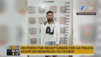 Recapturan a uno de los 76 reos fugados de cárcel de Pedro Juan