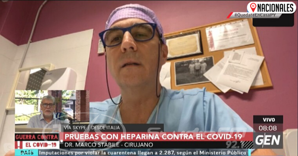 Tratamiento anticoagulante con heparina da buenos resultados en pacientes de Italia