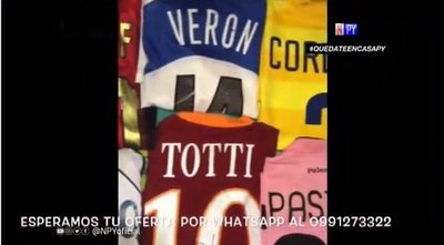 Mareco remata sus remeras de astros del fútbol para ayudar a más necesitados | Noticias Paraguay