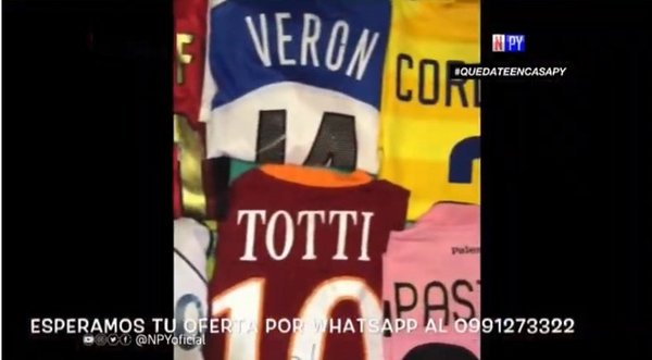 Mareco remata sus remeras de astros del fútbol para ayudar a más necesitados | Noticias Paraguay
