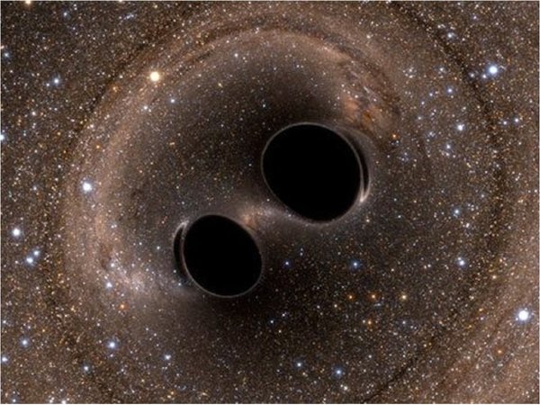 Descubren una onda gravitacional de la fusión de dos agujeros negros