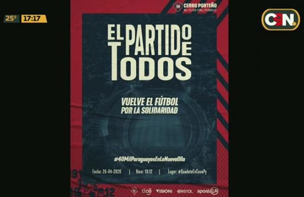 Cerro Porteño invita a jugar 'El Partido de Todos' - C9N