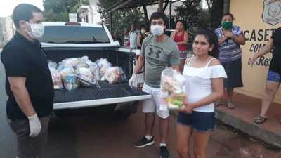 Grupo de amigos de fútbol realizó ayuda solidaridad » San Lorenzo PY