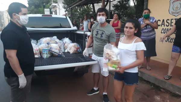 Grupo de amigos de fútbol realizó ayuda solidaridad » San Lorenzo PY