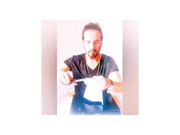 Diseñador enseña a hacer tapabocas