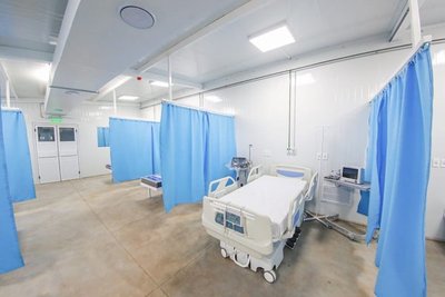 Fue inaugurado el primer hospital de contingencia: Fue construido en 25 días