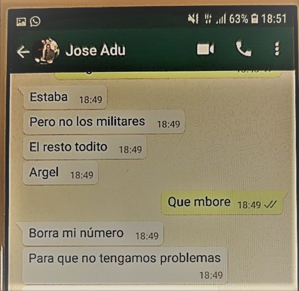 Mensajes en celular del chofer detenido en CDE confirman el pago de coimas a aduaneros - Informate Paraguay