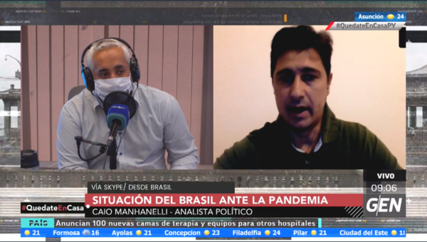 HOY / Caio Manhanelli, analista político brasileño, sobre la situación de Brasil ante la pandemia