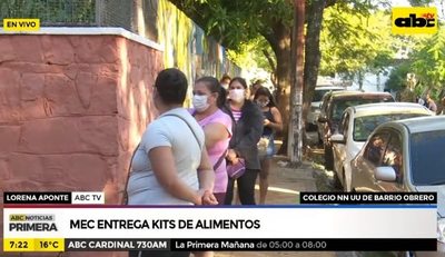 MEC entrega kits de alimentos - ABC Noticias - ABC Color