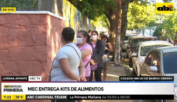 MEC entrega kits de alimentos - ABC Noticias - ABC Color