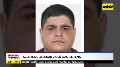 Violó cuarentena y fue detenido - ABC Noticias - ABC Color