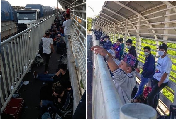 Casi 230 paraguayos están varados sobre el Puente de la Amistad. Urgen ingresar al país - ADN Paraguayo