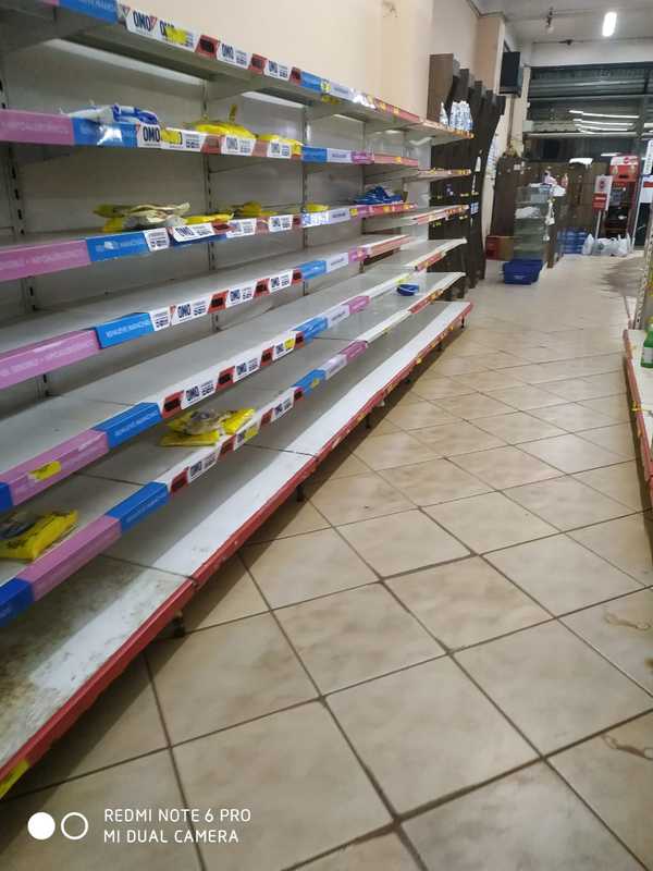 DESABASTECIMIENTO de pequeños y medios supermercados y autoservicios