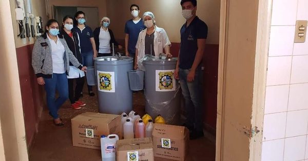 Unidades de Salud de Minga Guazú reciben donaciones.